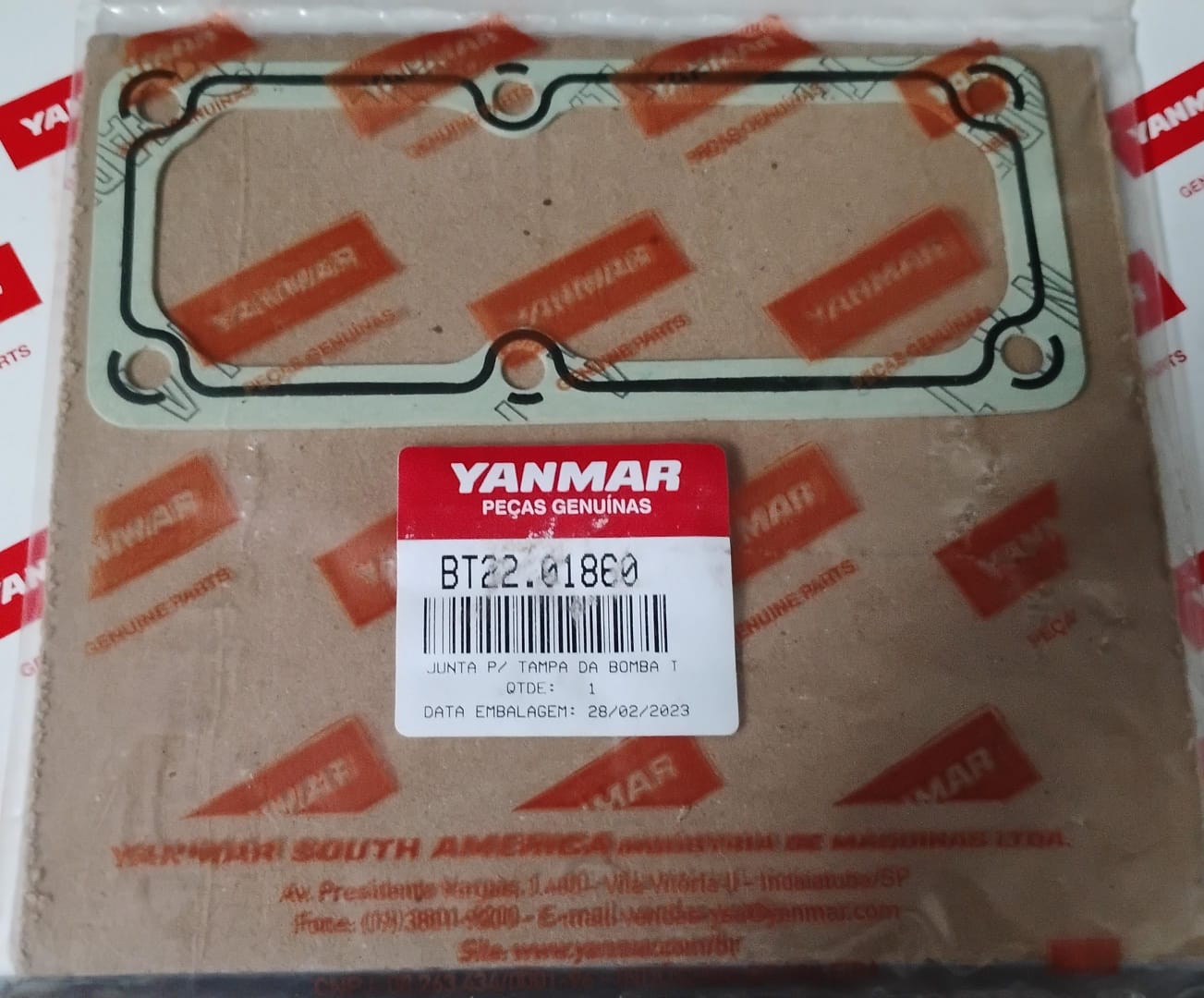 JUNTA P/ TAMPA DA BOMBA INJETORA