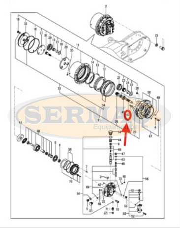 EIXO MOTOR HIDRÁULICO DIREÇÃO ACO VIO