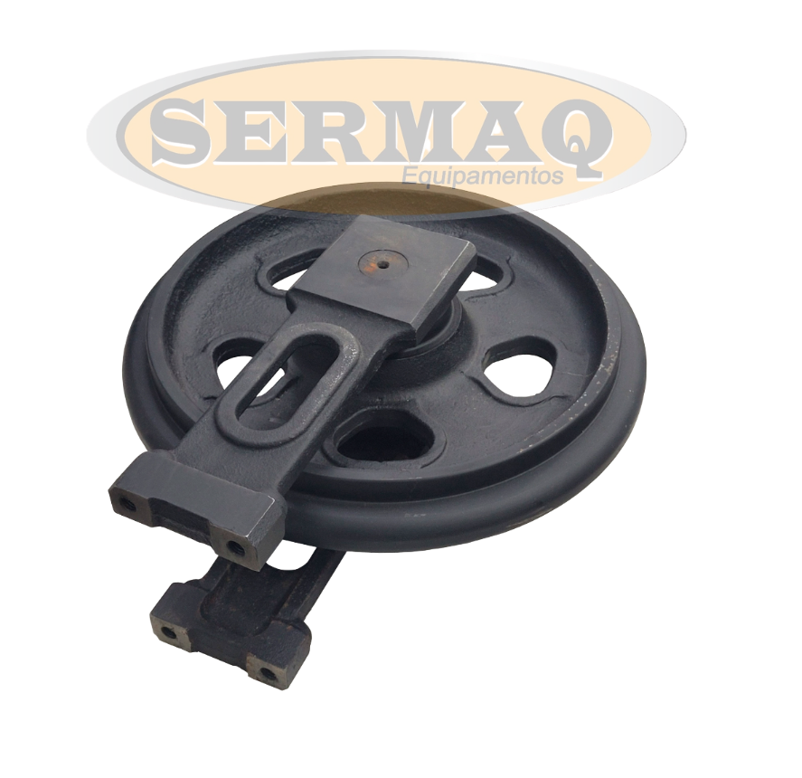 RODA GUIA ESTEIRA BORRACHA