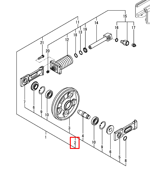 RODA GUIA ESTEIRA ACO
